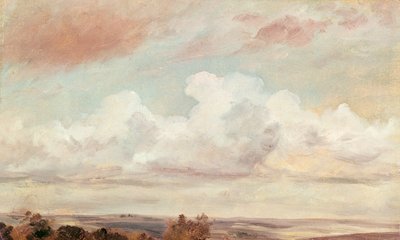 Nubes cúmulos sobre un paisaje, 1822 de John Constable